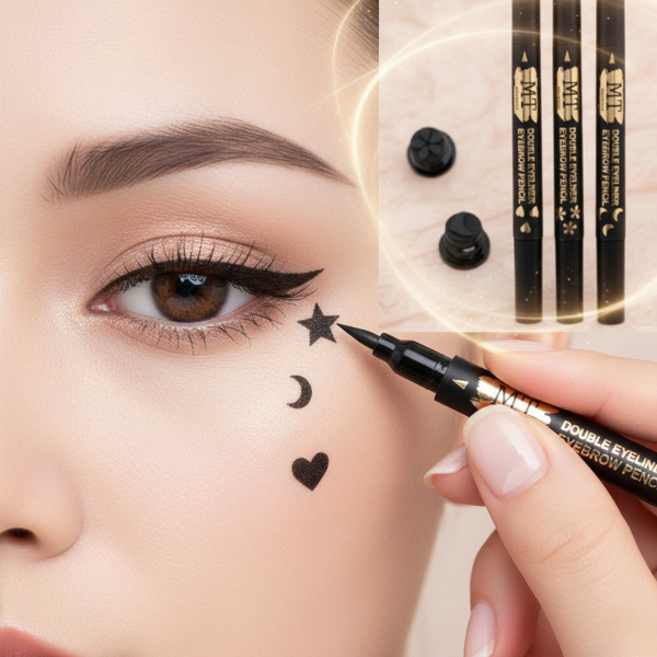 4'lü Desenli Çift Taraflı Eyeliner Seti 4'lü Desenli Çift Taraflı Eyeliner Seti