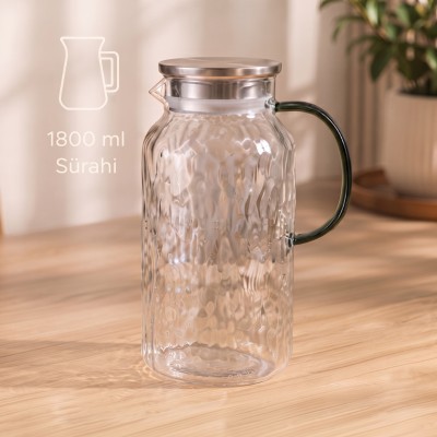5 Parça Bardaklı Sürahi Seti - Cam - 1800 ml Sürahi - 4 Bardak 5 Parça Bardaklı Sürahi Seti - Cam - 1800 ml Sürahi - 4 Bardak