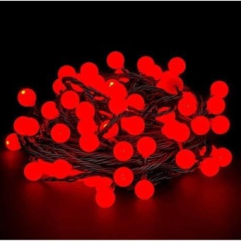 5m 28 Led Kırmızı Işık Siyah Kablo Fişli 5m 28 Led Kırmızı Işık Siyah Kablo Fişli