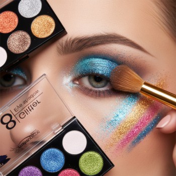 8 Renk Glitter Far Paleti - 2'li Set 8 Renk Glitter Far Paleti - 2'li Set