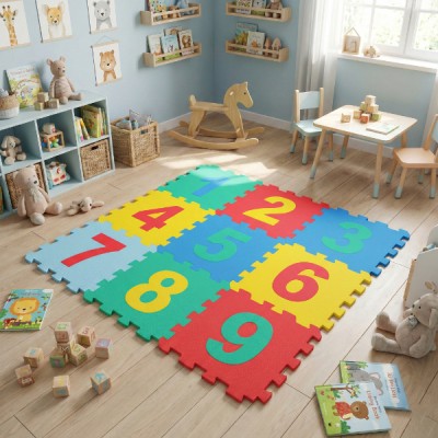 9 Parça Sayılar Puzzle Yer Matı 9 Parça Sayılar Puzzle Yer Matı
