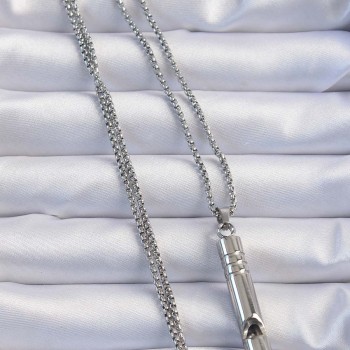 Acil Durum Düdüğü 316L Çelik Kararma Yapmaz Yüksek Desibel Kolye Unisex Acil Durum Düdüğü 316L Çelik Kararma Yapmaz Yüksek Desibel Kolye Unisex