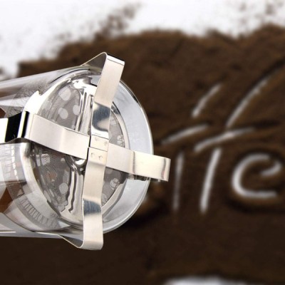 Ahşap Detaylı 350 ml Cam French Press Ahşap Detaylı 350 ml Cam French Press