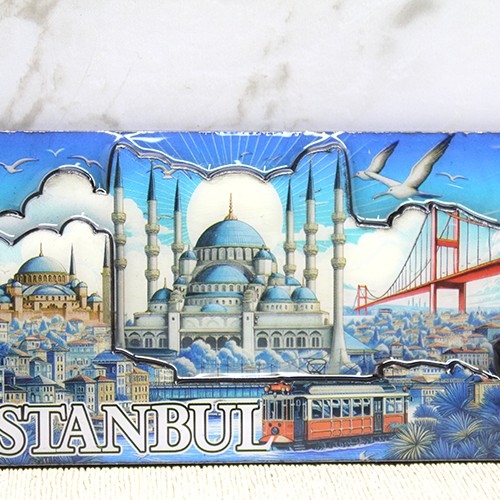 Ahşap İstanbul Temalı Magnet - Model 12 Ahşap İstanbul Temalı Magnet - Model 12