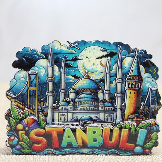 Ahşap İstanbul Temalı Magnet - Model 2 Ahşap İstanbul Temalı Magnet - Model 2
