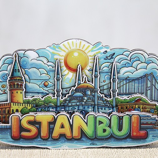 Ahşap İstanbul Temalı Magnet - Model 5 Ahşap İstanbul Temalı Magnet - Model 5
