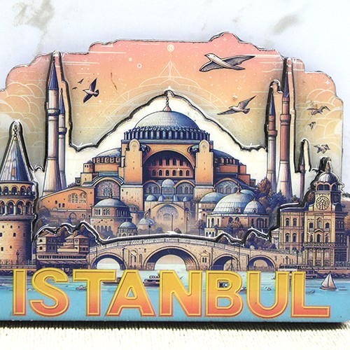 Ahşap İstanbul Temalı Magnet - Model 6 Ahşap İstanbul Temalı Magnet - Model 6