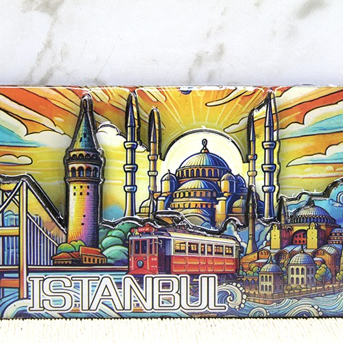 Ahşap İstanbul Temalı Magnet - Model 7 Ahşap İstanbul Temalı Magnet - Model 7