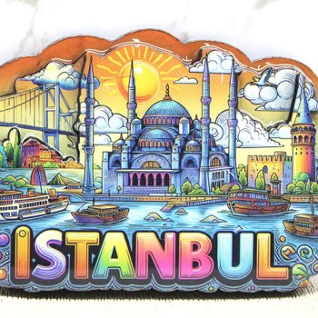 Ahşap İstanbul Temalı Magnet - Model 8 Ahşap İstanbul Temalı Magnet - Model 8