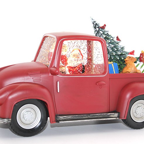 Araba Tasarımlı Işıklı Müzikli Noel Baba Kar Küresi Araba Tasarımlı Işıklı Müzikli Noel Baba Kar Küresi