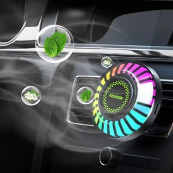 Araç İçi Koku Hazneli RGB Sese Duyarlı LED Işık Araç İçi Koku Hazneli RGB Sese Duyarlı LED Işık