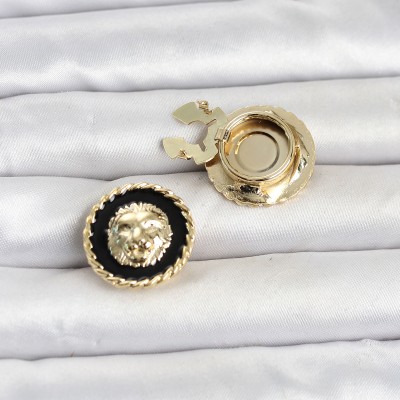 Aslan Model Gold Renk Düğme veya Manşet Broşu Aslan Model Gold Renk Düğme veya Manşet Broşu