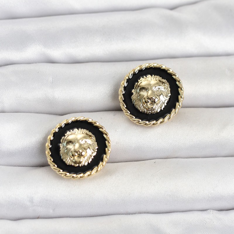 Aslan Model Gold Renk Düğme veya Manşet Broşu Aslan Model Gold Renk Düğme veya Manşet Broşu