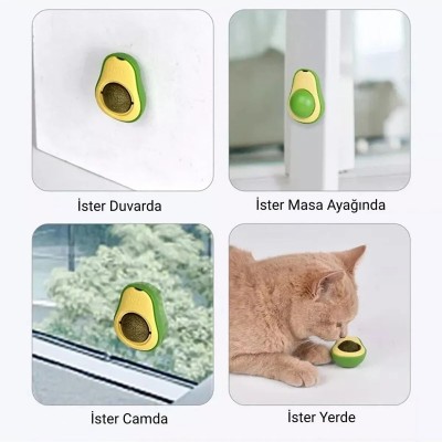 Avokado Kedi Nanesi Oyun Topu Avokado Kedi Nanesi Oyun Topu