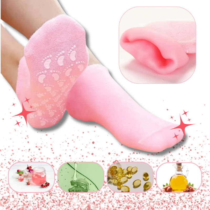 Ayak Nemlendirici Jel SPA Çorabı - Yumuşatıcı Jel Kaplama Ayak Nemlendirici Jel SPA Çorabı - Yumuşatıcı Jel Kaplama