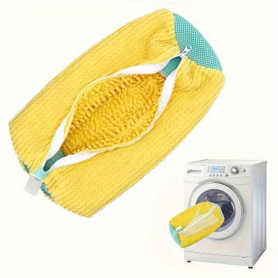 Ayakkabı Yıkama Torbası - Mikrofiber Astarlı - Fermuarlı - Geniş Kullanım Alanı 