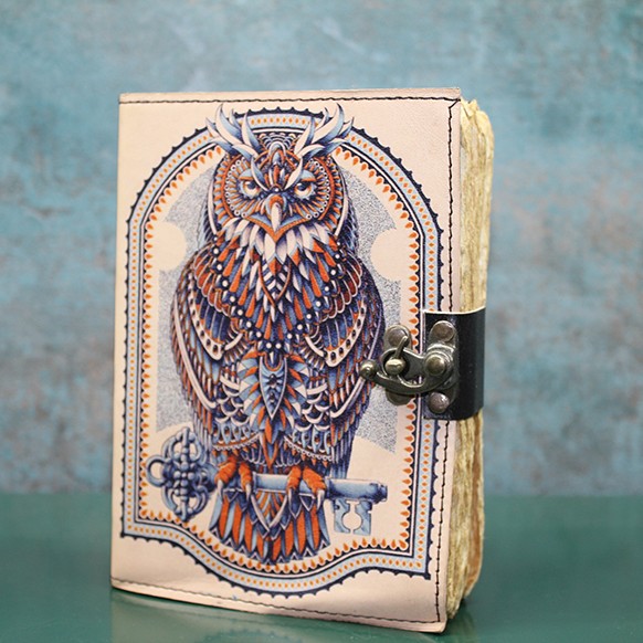 Baykuşlu Deri Defter Model 3 Baykuşlu Deri Defter Model 3