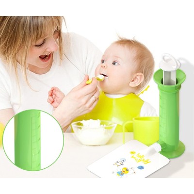 Bebek Püre Doldurma Aparatı Seti - 10 Yedek Püre Paketli Bebek Püre Doldurma Aparatı Seti - 10 Yedek Püre Paketli