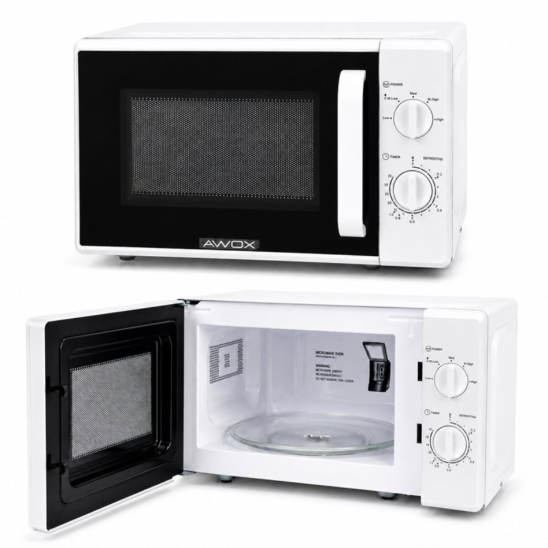 Beyaz Mikrodalga Fırın - Klasik Ön Panel - 20 Litre Kapasite Beyaz Mikrodalga Fırın - Klasik Ön Panel - 20 Litre Kapasite