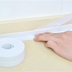BEYAZ Su Sızdırmaz Lavabo Kenar Bandı (KUTUSUZ)(3.2m) BEYAZ Su Sızdırmaz Lavabo Kenar Bandı (KUTUSUZ)(3.2m)