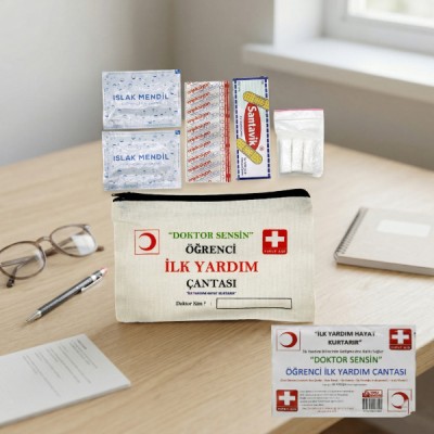 Bez Çantalı Öğrenci İlk Yardım Seti Bez Çantalı Öğrenci İlk Yardım Seti