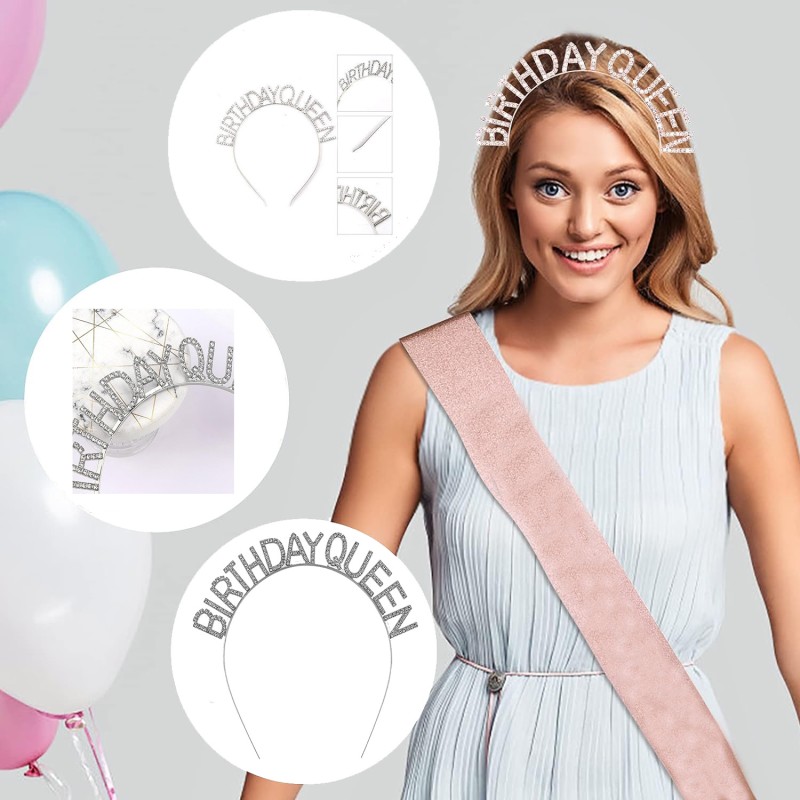 Birthday Queen Yazılı Kraliçe Taç Birthday Queen Yazılı Kraliçe Taç