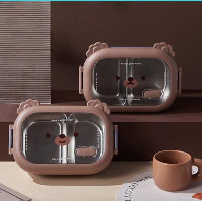 Bölmeli Paslanmaz Çelik Yemek Kutusu Bölmeli Paslanmaz Çelik Yemek Kutusu