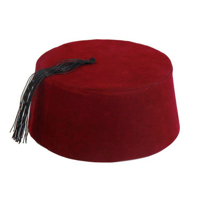 Bordo Renk Osmanlı Fesi 7 No 8-10 Yaş Bordo Renk Osmanlı Fesi 7 No 8-10 Yaş