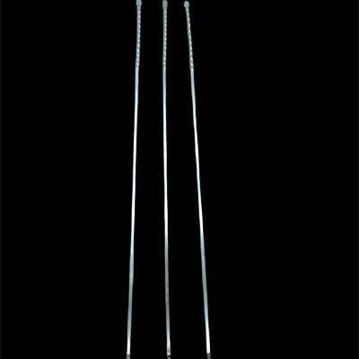 Burgulu Kuşbaşı Şişi - Metal - Kalın Kare - 50 cm