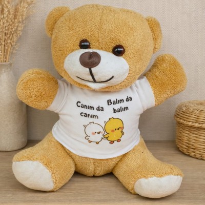 Canım da Canım Balım da Balım Tişörtlü Peluş Ayıcık Canım da Canım Balım da Balım Tişörtlü Peluş Ayıcık