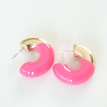 CCB Pembe Gold Çift Renk Küpe CCB Pembe Gold Çift Renk Küpe
