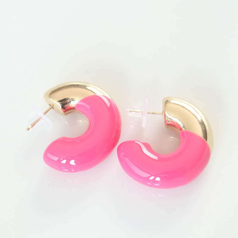 CCB Pembe Gold Çift Renk Küpe CCB Pembe Gold Çift Renk Küpe
