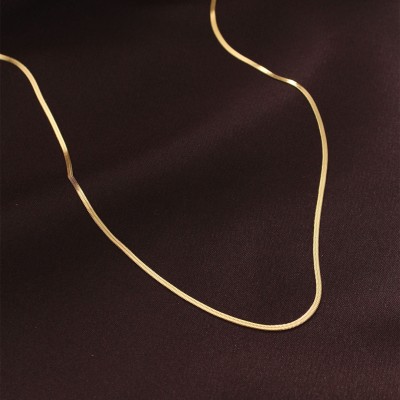 Çelik Gold Renk 60 cm İnce İtalyan Zincir Kolye Çelik Gold Renk 60 cm İnce İtalyan Zincir Kolye