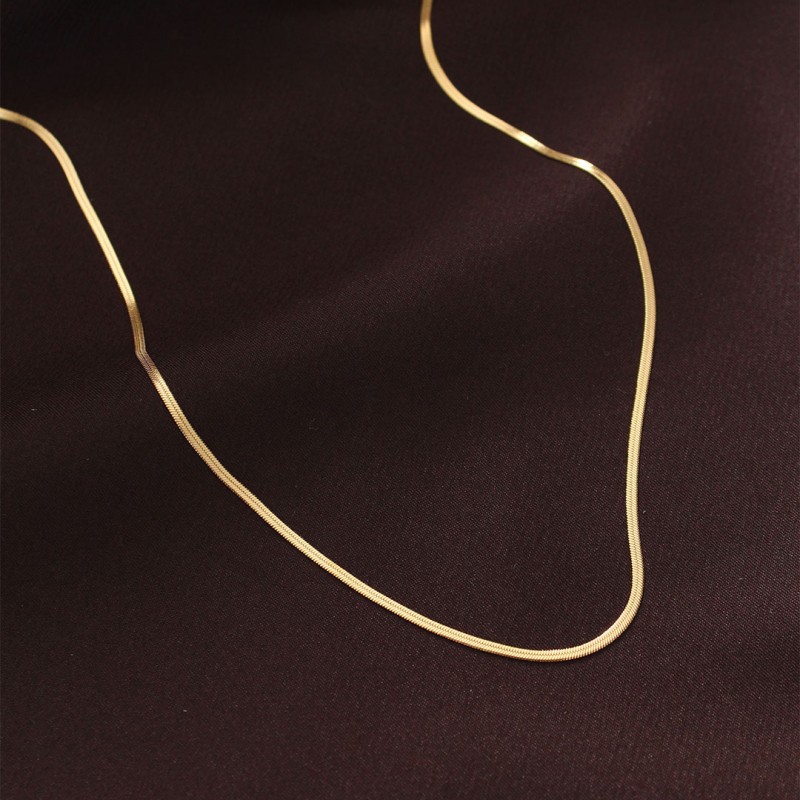 Çelik Gold Renk 60 cm İnce İtalyan Zincir Kolye Çelik Gold Renk 60 cm İnce İtalyan Zincir Kolye
