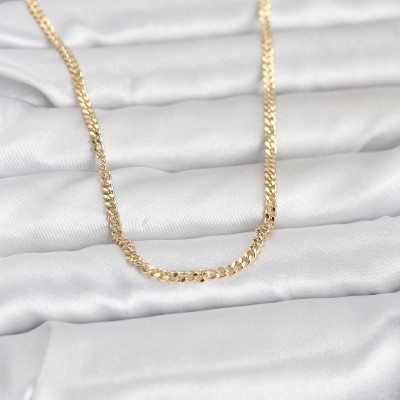 CM 14K Gold Renk 60 cm Zincir Kadın Kolye CM 14K Gold Renk 60 cm Zincir Kadın Kolye