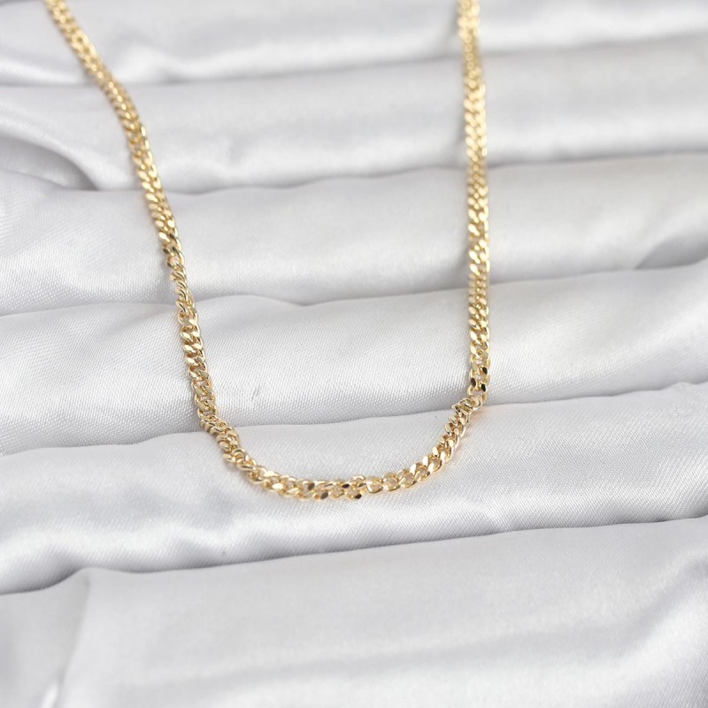 CM 14K Gold Renk 60 cm Zincir Kadın Kolye CM 14K Gold Renk 60 cm Zincir Kadın Kolye