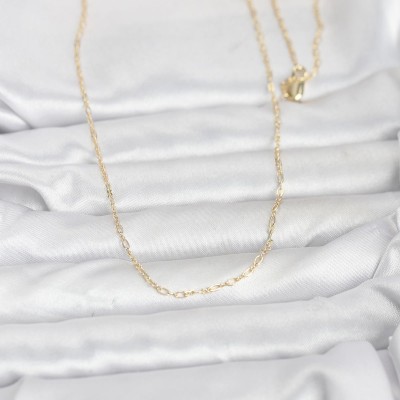 CM 14K Gold Renk 60 cm Zincirli Kadın Kolye CM 14K Gold Renk 60 cm Zincirli Kadın Kolye
