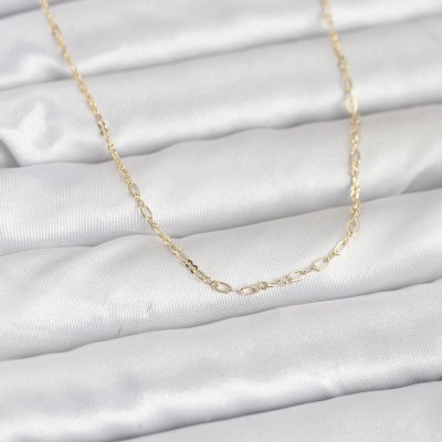 CM 14K Gold Renk 60 cm Zincirli Kadın Kolye CM 14K Gold Renk 60 cm Zincirli Kadın Kolye
