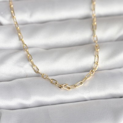 CM 14K Gold Renk Ataç Zincir Model 60 cm Kadın Kolye CM 14K Gold Renk Ataç Zincir Model 60 cm Kadın Kolye
