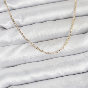 CM 14K Gold Renk Ataç Zincir Model 60 cm Kadın Kolye