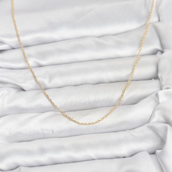 CM 14K Gold Renk Burgu Model 60 cm Kadın Kolye CM 14K Gold Renk Burgu Model 60 cm Kadın Kolye