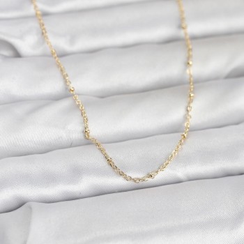 CM 14K Gold Renk Burgu Model 60 cm Kadın Kolye