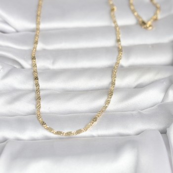 CM 14K Gold Renk Çizgi Lazer Model 60 cm Kadın Kolye CM 14K Gold Renk Çizgi Lazer Model 60 cm Kadın Kolye