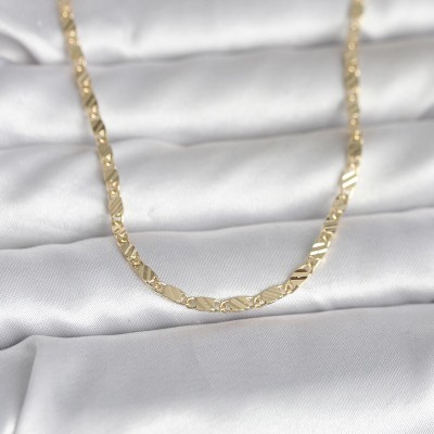 CM 14K Gold Renk Çizgi Lazer Model 60 cm Kadın Kolye CM 14K Gold Renk Çizgi Lazer Model 60 cm Kadın Kolye