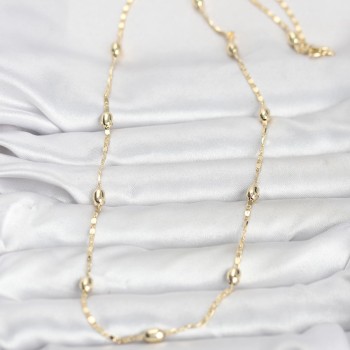 CM 14K Gold Renk Damla Topçuklu Zincir Model 60 cm Kadın Kolye CM 14K Gold Renk Damla Topçuklu Zincir Model 60 cm Kadın Kolye