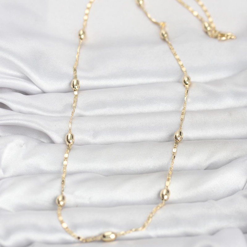 CM 14K Gold Renk Damla Topçuklu Zincir Model 60 cm Kadın Kolye CM 14K Gold Renk Damla Topçuklu Zincir Model 60 cm Kadın Kolye