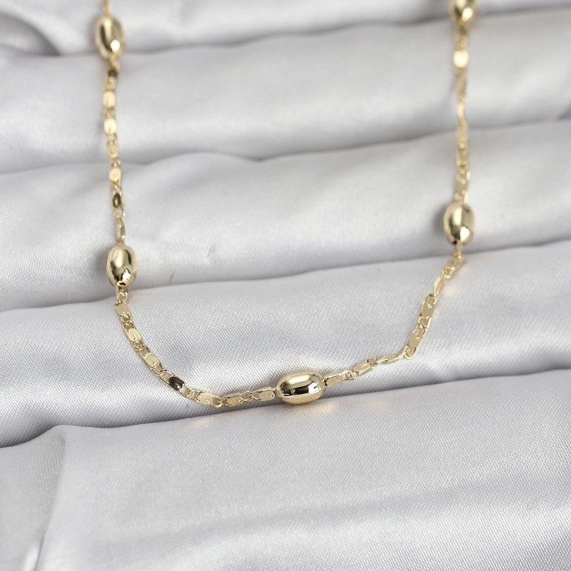 CM 14K Gold Renk Damla Topçuklu Zincir Model 60 cm Kadın Kolye CM 14K Gold Renk Damla Topçuklu Zincir Model 60 cm Kadın Kolye