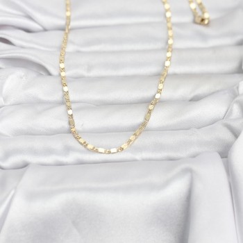 CM 14K Gold Renk Ezme Zincir 60 cm Kadın Kolye CM 14K Gold Renk Ezme Zincir 60 cm Kadın Kolye