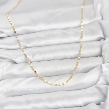 CM 14K Gold Renk Ezme Zincir Model 60 cm Kadın Kolye CM 14K Gold Renk Ezme Zincir Model 60 cm Kadın Kolye