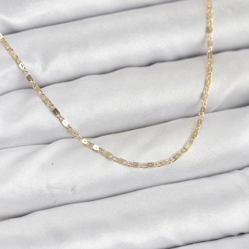 CM 14K Gold Renk Ezme Zincir Model 60 cm Kadın Kolye CM 14K Gold Renk Ezme Zincir Model 60 cm Kadın Kolye